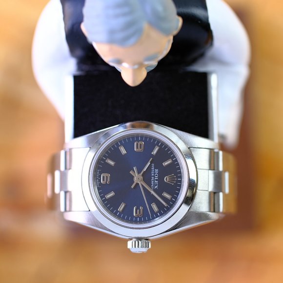 Rolex Oyster Perpetual 24mm Blue Arabic Dial - Picture 4 of 7